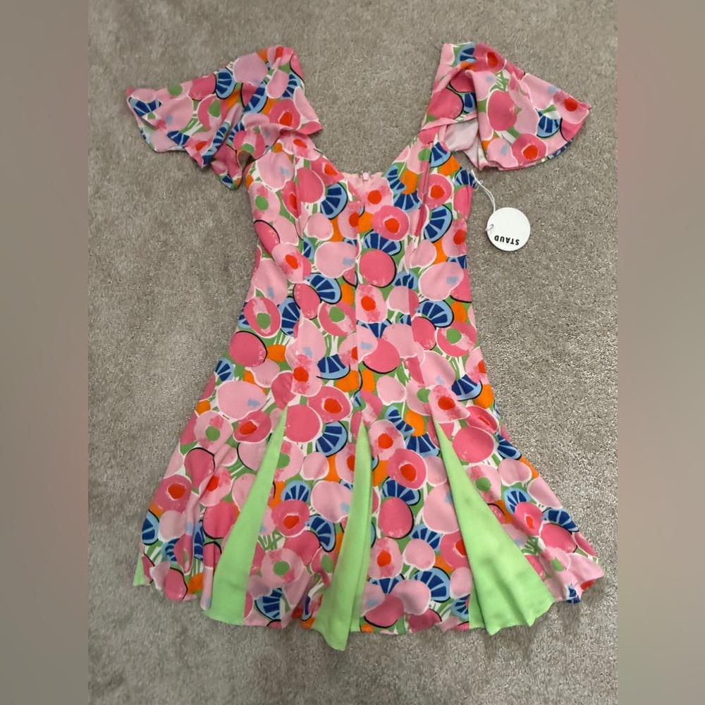 Staud - Chiquita Mini Dress - Colorful and Fruity - NWT - size 4 - Picture 7 of 16